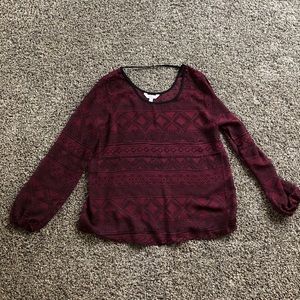 Charming Charlie’s long sleeve see-through